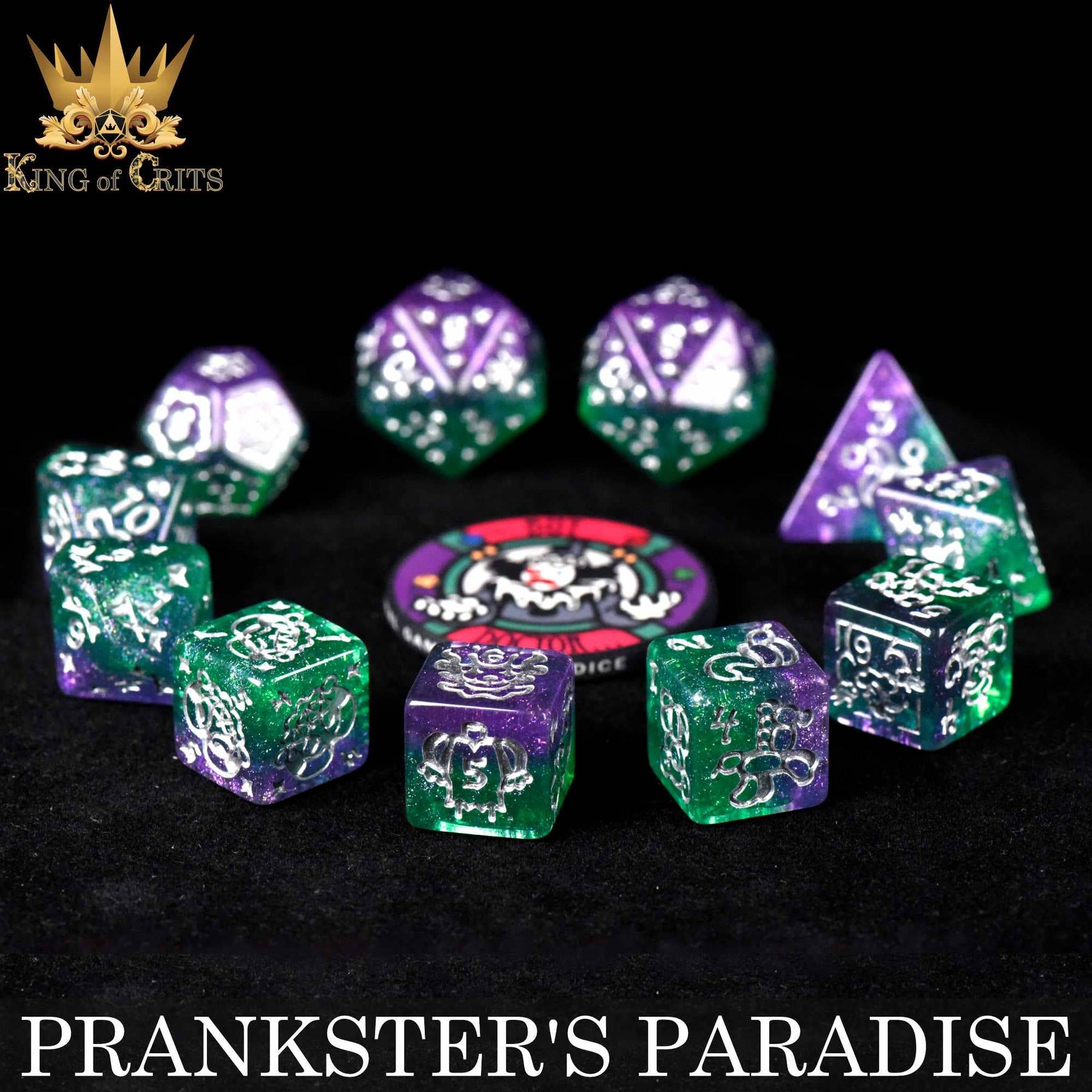 DNDDICE.COM Dice > Other Dice Prankster's Paradise - 11 Dice Set 758890749089 ER11JOKE