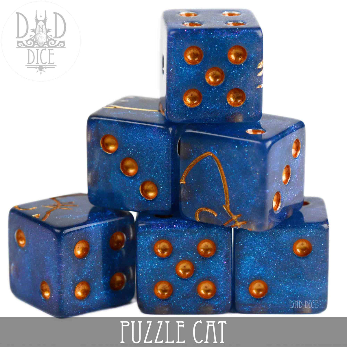 DNDDICE.COM Dice > Other Dice Puzzle Cat 6D6 758890748228 PR06CAT