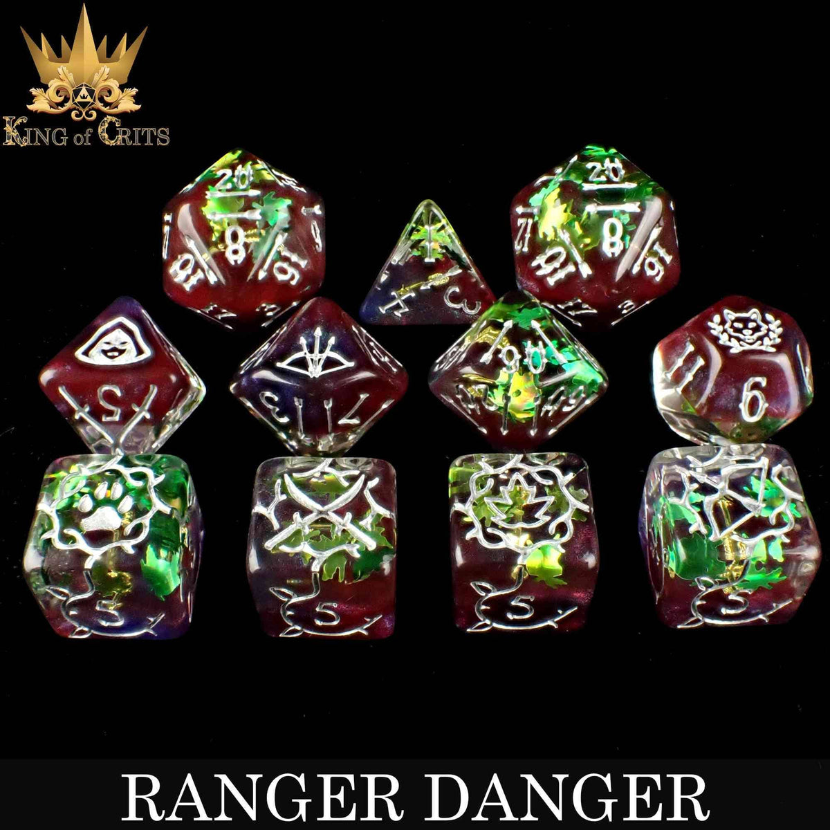 DNDDICE.COM Dice > Other Dice Ranger Danger - 11 Dice Set 758890744770 ER11SHOT
