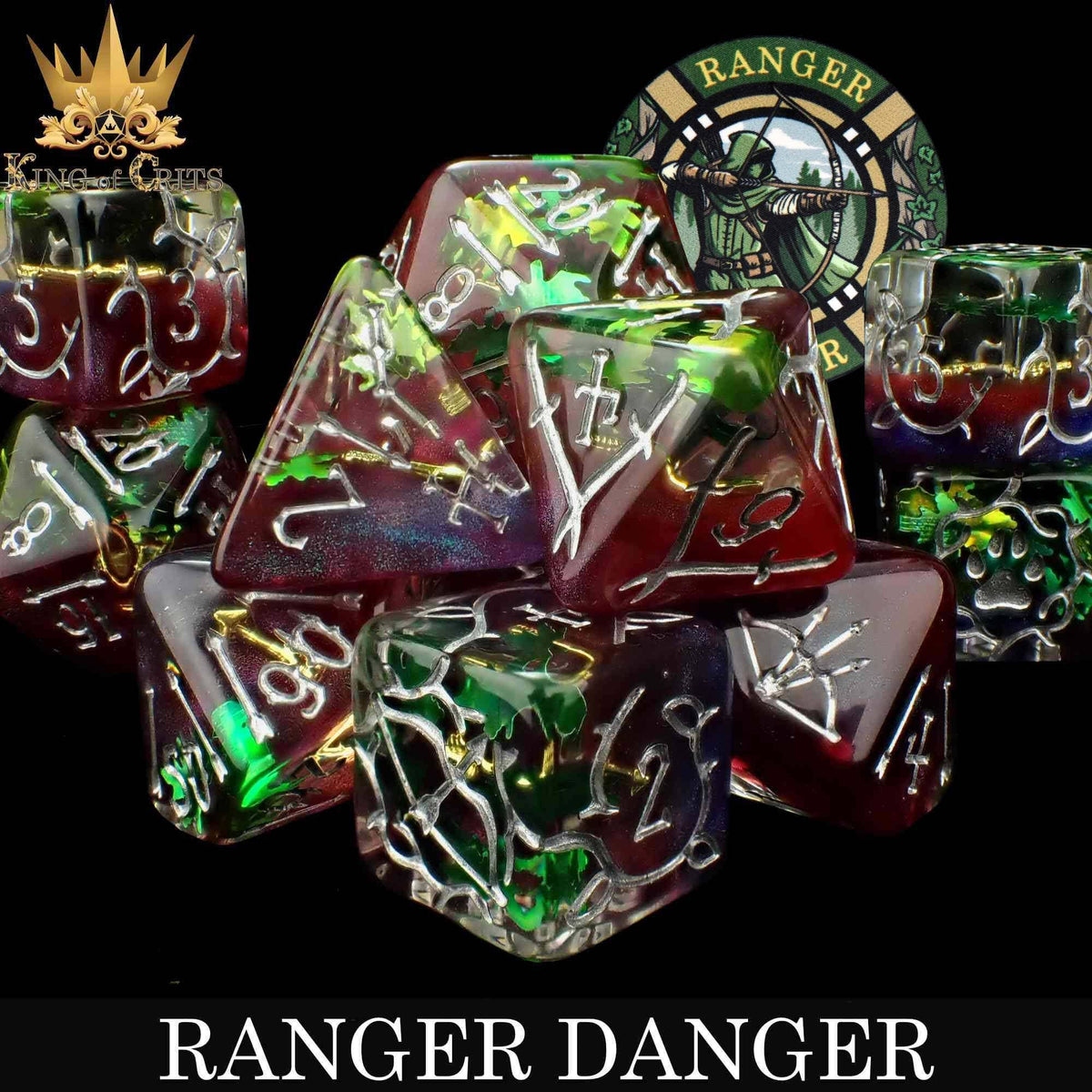 DNDDICE.COM Dice > Other Dice Ranger Danger - 11 Dice Set 758890744770 ER11SHOT
