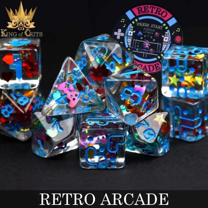 DNDDICE.COM Dice > Other Dice Retro Arcade - 11 Dice Set 758890744206 ER11GAME