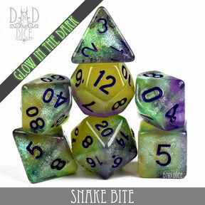 DNDDICE.COM Dice > Other Dice Snake Bite Glow in the Dark 758890746248 PR07SNAKE