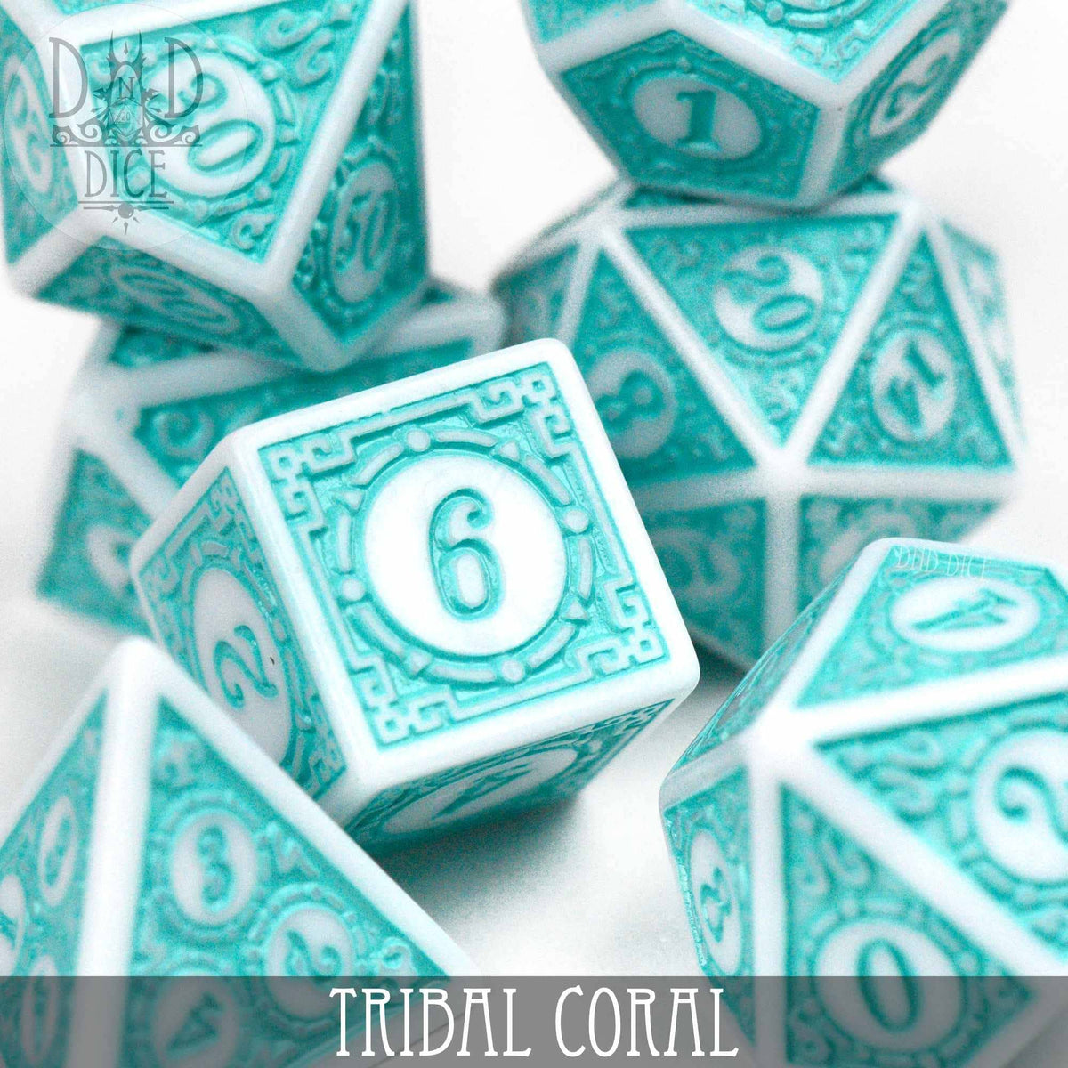 DNDDICE.COM Dice > Other Dice Tribal Coral 758890747085 PA07TCORAL