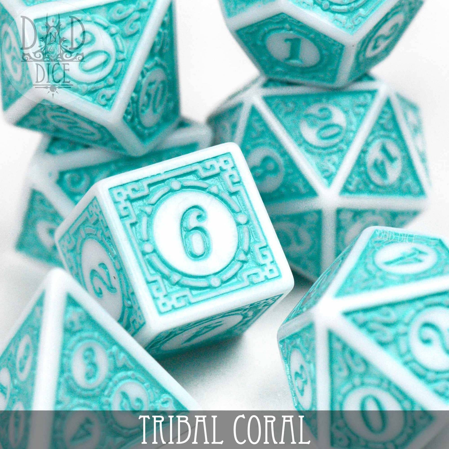 DNDDICE.COM Dice > Other Dice Tribal Coral 758890747085 PA07TCORAL