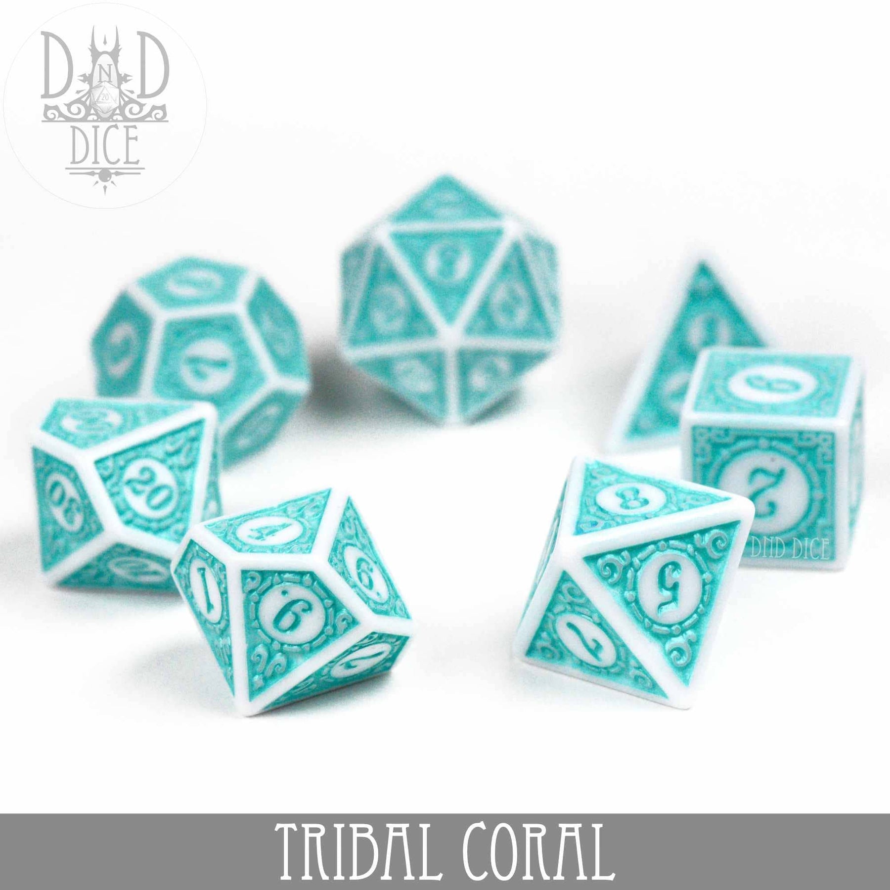 DNDDICE.COM Dice > Other Dice Tribal Coral 758890747085 PA07TCORAL
