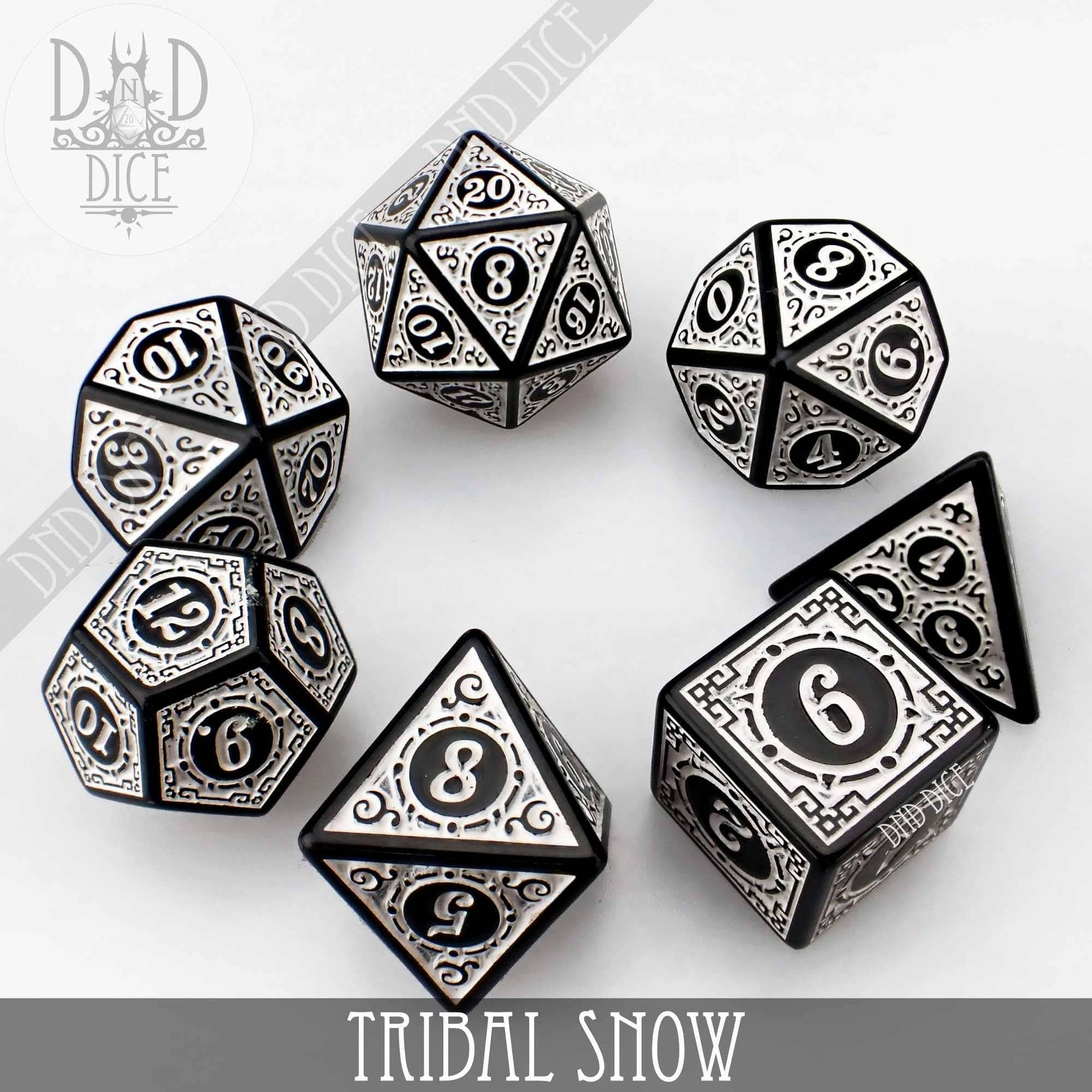 DNDDICE.COM Dice > Other Dice Tribal Snow 758890741595 PA07TRWH