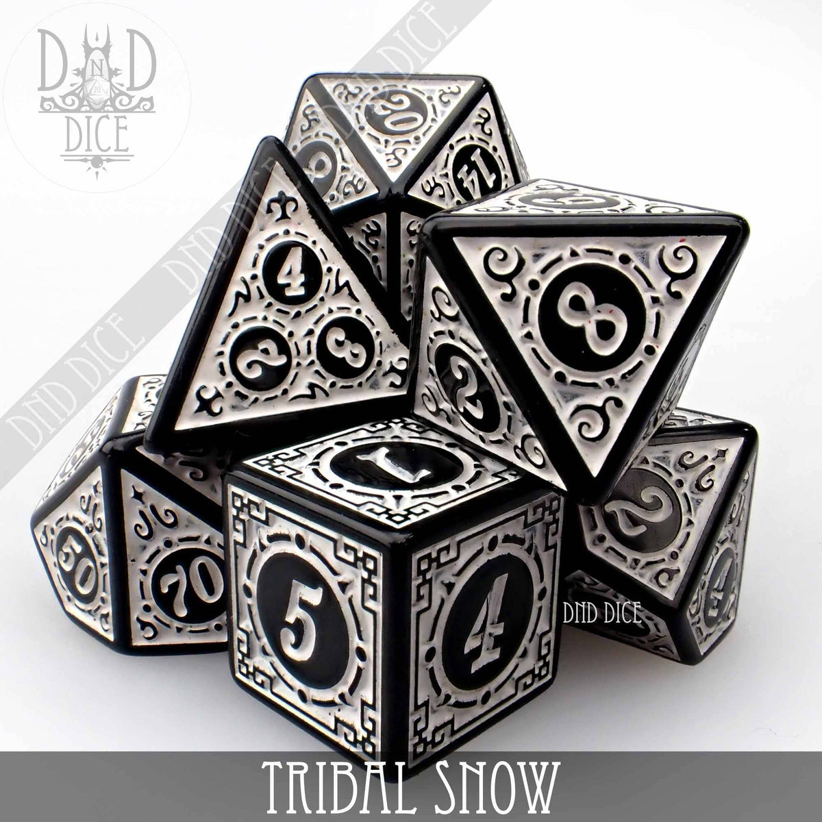 DNDDICE.COM Dice > Other Dice Tribal Snow 758890741595 PA07TRWH