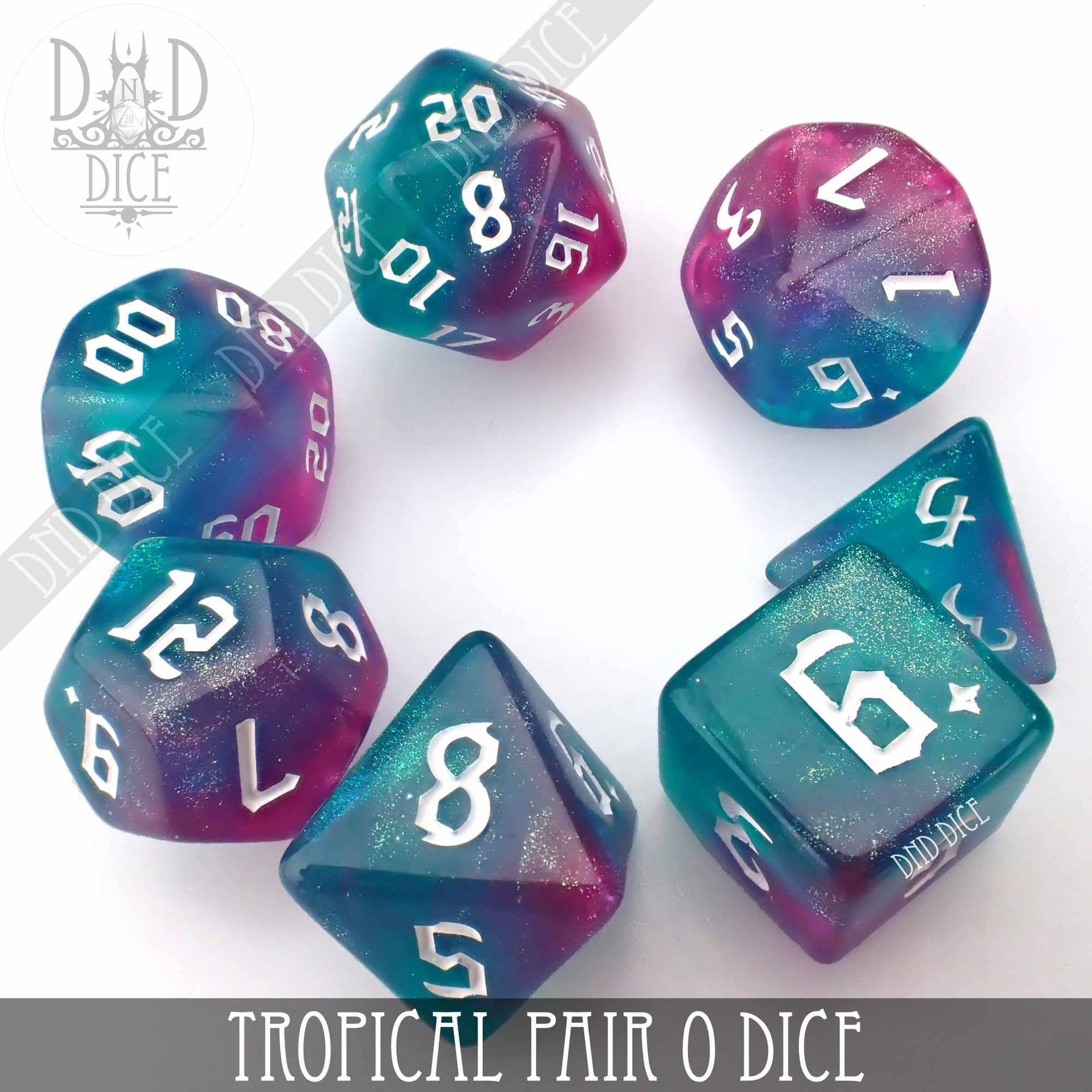 DNDDICE.COM Dice > Other Dice Tropical Pair O Dice 758890742332 PA07TPOD