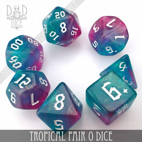 DNDDICE.COM Dice > Other Dice Tropical Pair O Dice 758890742332 PA07TPOD
