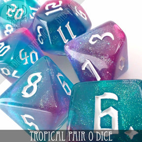 DNDDICE.COM Dice > Other Dice Tropical Pair O Dice 758890742332 PA07TPOD