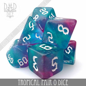 DNDDICE.COM Dice > Other Dice Tropical Pair O Dice 758890742332 PA07TPOD