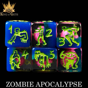 DNDDICE.COM Dice > Other Dice Zombie Apocalypse 11 Dice Set 758890750160 ER11ZOMBIE
