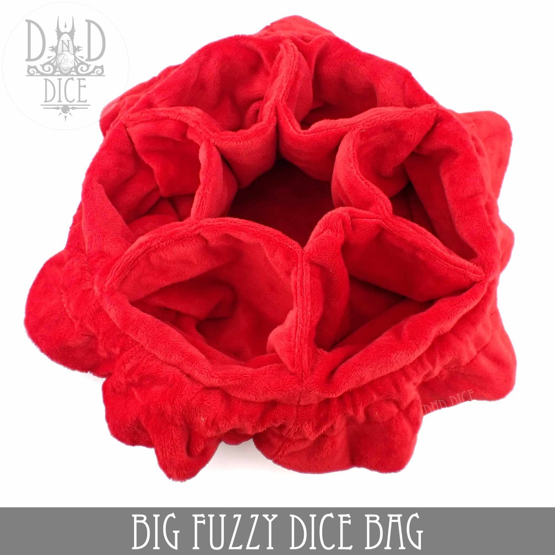 DNDDICE.COM Game Supplies > Dice Storage Big Fuzzy Dice Bag - 6 Colors: Black 758890745388 BIGFUZZYBK