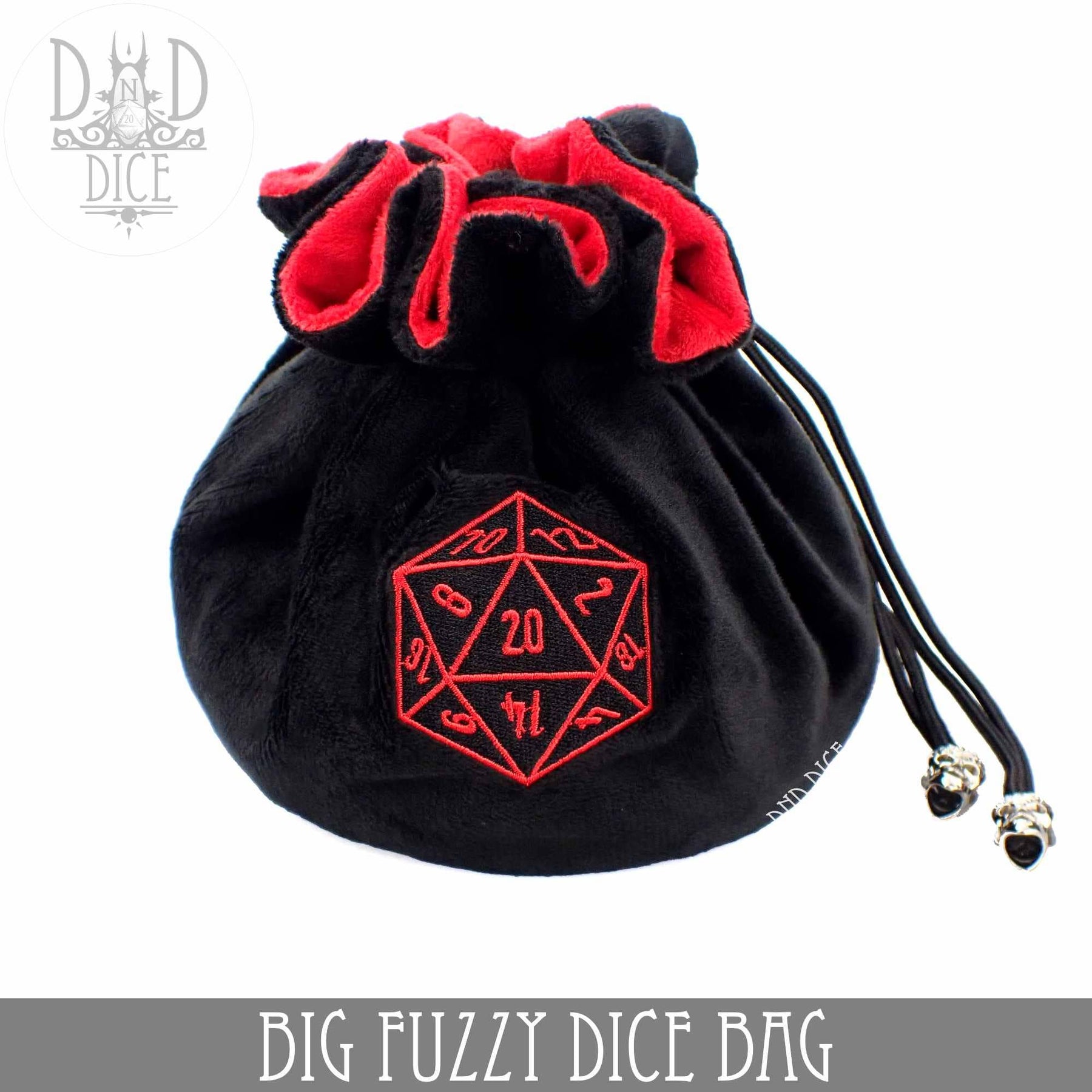 DNDDICE.COM Game Supplies > Dice Storage Big Fuzzy Dice Bag - 6 Colors: Blue 758890745401 BIGFUZZYBL