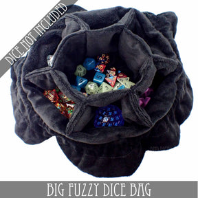 DNDDICE.COM Game Supplies > Dice Storage Big Fuzzy Dice Bag - 6 Colors: Pink 758890747580 BIGFUZZYPK