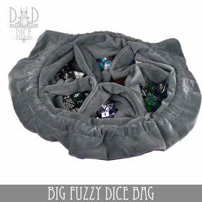 DNDDICE.COM Game Supplies > Dice Storage Big Fuzzy Dice Bag - 6 Colors: Purple 758890747573 BIGFUZZYPU