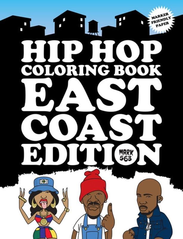 Dokument Press Books > Coloring Books Hip Hop Coloring Book: East Coast Edition - Book 9789188369369 MC-24555