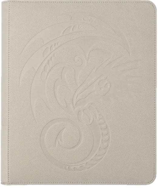 Dragon Shield Game Supplies > Card Binders DRAGON SHIELD CARD CODEX ZIPSTER BINDER ASH WHITE 5706569380120 AT-38012