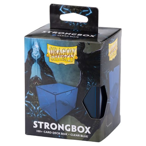 Dragon Shield Game Supplies > Card Boxes Deck Box: Strongbox: 100+: Clear Blue 5706569190057 ATM19005