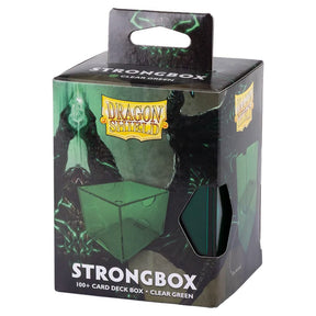Dragon Shield Game Supplies > Card Boxes Deck Box: Strongbox: 100+: Clear Green 5706569190064 ATM19006