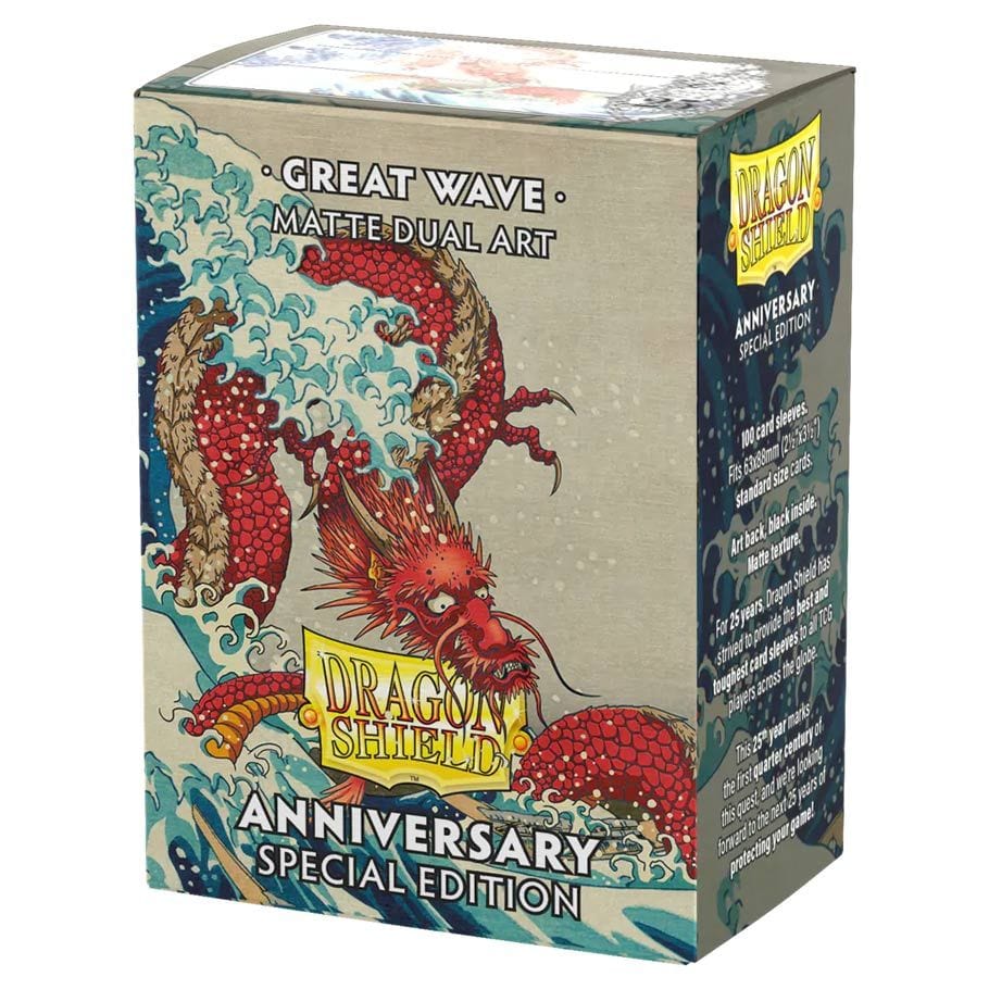 Dragon Shield Game Supplies > Card Sleeves Deck Protector: Dragon Shield: Art: Dual Matte: Great Wave (100) 5706569121174 ATM12117