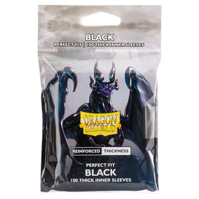 Dragon Shield Game Supplies > Card Sleeves Deck Protector: Dragon Shield: Perfect Fit: Thick Black (100) 5706569130053 ATM13005
