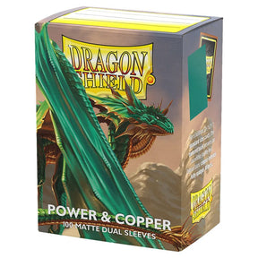 Dragon Shield Game Supplies > Card Sleeves Deck Protector: Dual Matte: Power & Copper (100) 5706569150686 ATM15068