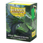 Dragon Shield Game Supplies > Card Sleeves Dragon Shield: Dual Matte Deck Protector 100ct - Apple Green & Silver 5706569150730 ATM15073