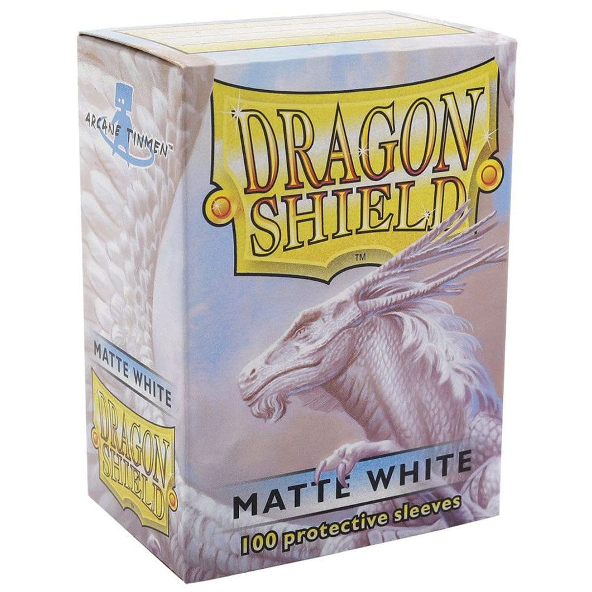 Dragon Shield Game Supplies > Card Sleeves Dragon Shield: Matte Sleeves 100ct - White 5706569110055 ATM 11005