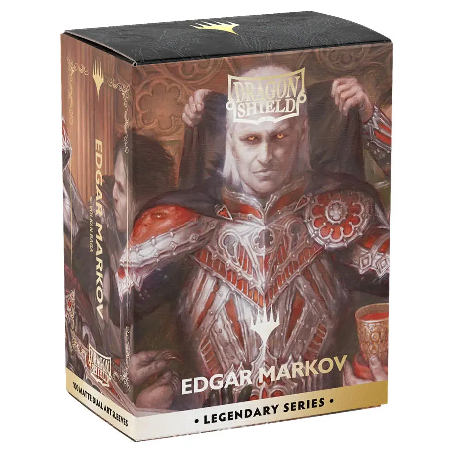 Dragon Shield Game Supplies > Card Sleeves DRAGON SHIELD SLEEVES: DUAL MATTE ART: LEGENDARY SERIES: TYPAL COMMANDERS: EDGAR MARKOV (100CT) 5706569165376 ATM16537