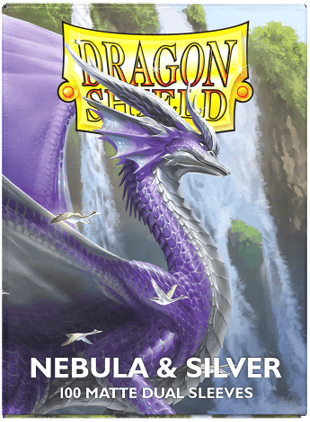 Dragon Shield Game Supplies > Card Sleeves DRAGON SHIELD SLEEVES DUAL MATTE NEBULA AND SILVER 100CT (50) 5706569150754 AT-15075
