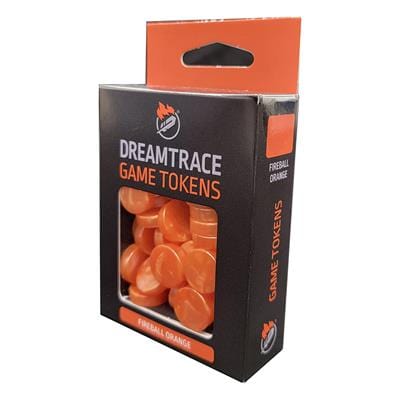 DreamTrace Game Supplies > Tokens & Counters DreamTrace: Gaming Tokens - Fireball Orange 850039408403 DTTK04