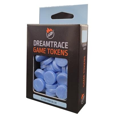 DreamTrace Game Supplies > Tokens & Counters DreamTrace: Gaming Tokens - Icewyrm Blue 850039408564 DTTK20