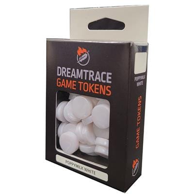 DreamTrace Game Supplies > Tokens & Counters DreamTrace: Gaming Tokens - Poppymilk White 850039408496 DTTK13