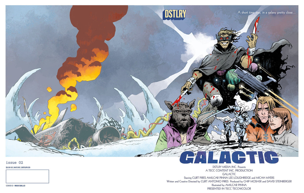 DSTLRY Comic Books GALACTIC #2 CVR D MAXI DALLO HOMAGE VARIANT 61499847378600241 PRH-61499847378600241