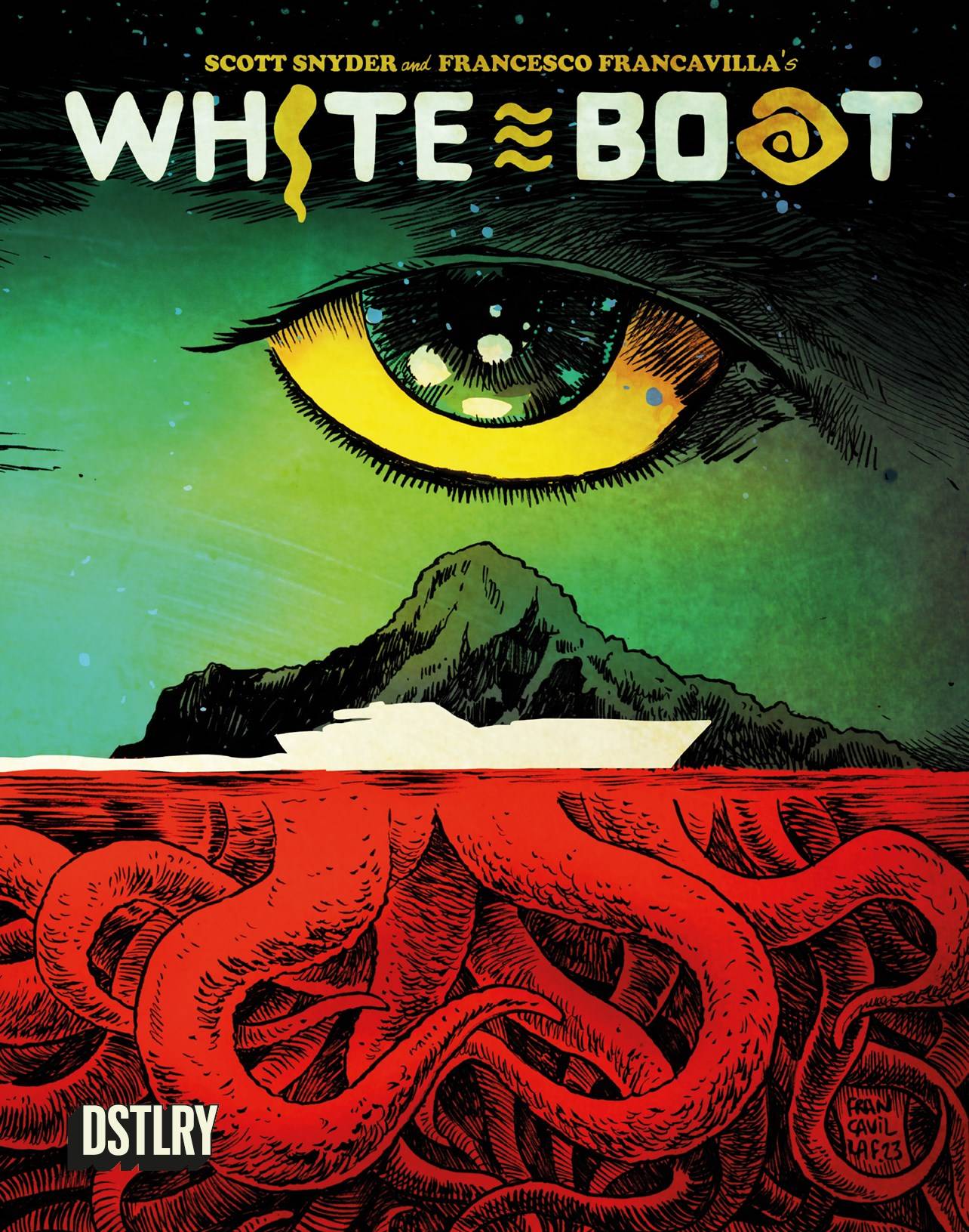 DSTLRY Graphic Novel WHITE BOAT HC 978196226503453000 AUG241675