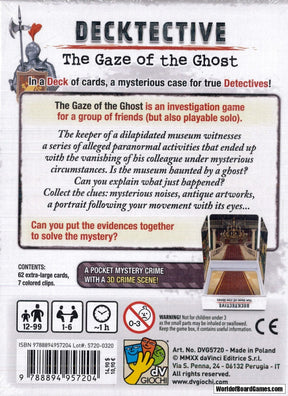 DVG (DV Giochi) Board Games > Party Games Decktective: Gaze of the Ghost 9788894957204 DVG 5720