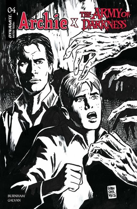 Dynamite Comic Books ARCHIE X ARMY OF DARKNESS #4 CVR K FRANCESCO FRANCAVILLA LINE ART VAR 72513036283404111 0326DE8381