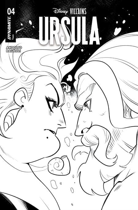 Dynamite Comic Books DISNEY VILLAINS URSULA #4 CVR L MIRKA ANDOLFO LINE ART VAR 72513036284104121 0326DE8461