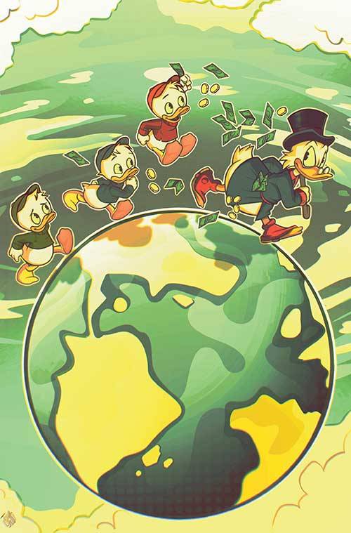 DYNAMITE Comic Books DUCKTALES #1 CVR X 1:10 FOC INCV TOMASELLI FOIL VIRGIN 72513034660501241 STL351215