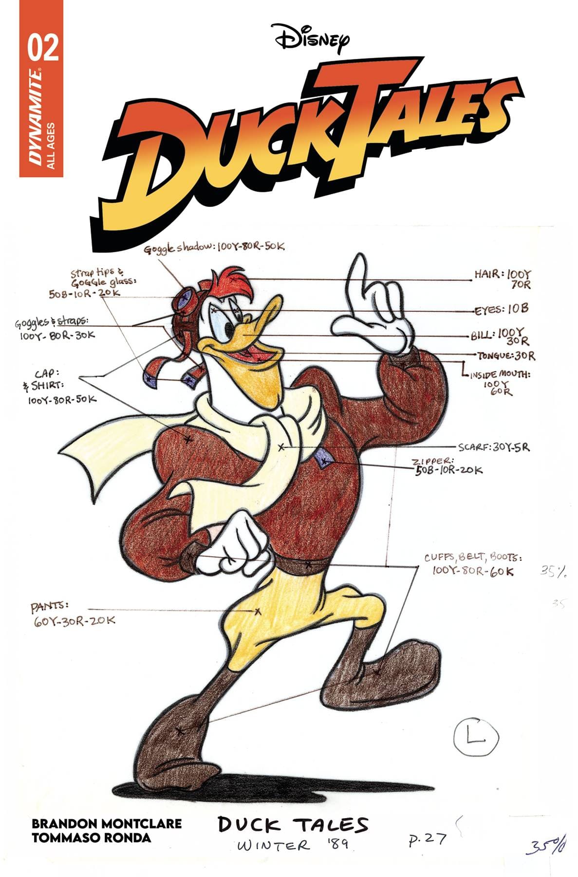 Dynamite Comic Books DUCKTALES #2 CVR E CLASSIC CHARACTER ART 72513034660502051 OCT240167