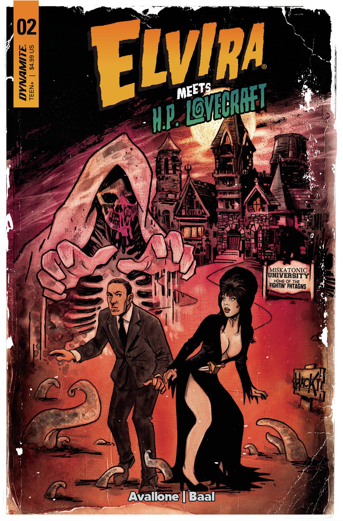 DYNAMITE Comic Books ELVIRA MEETS HP LOVECRAFT #2 CVR C HACK 72513034118102031 JAN240189