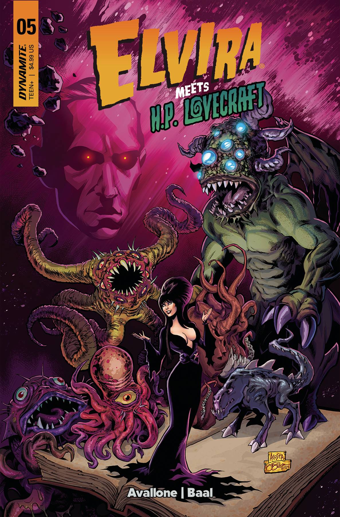 DYNAMITE Comic Books ELVIRA MEETS HP LOVECRAFT #5 CVR A ACOSTA 72513034118105011 APR240261