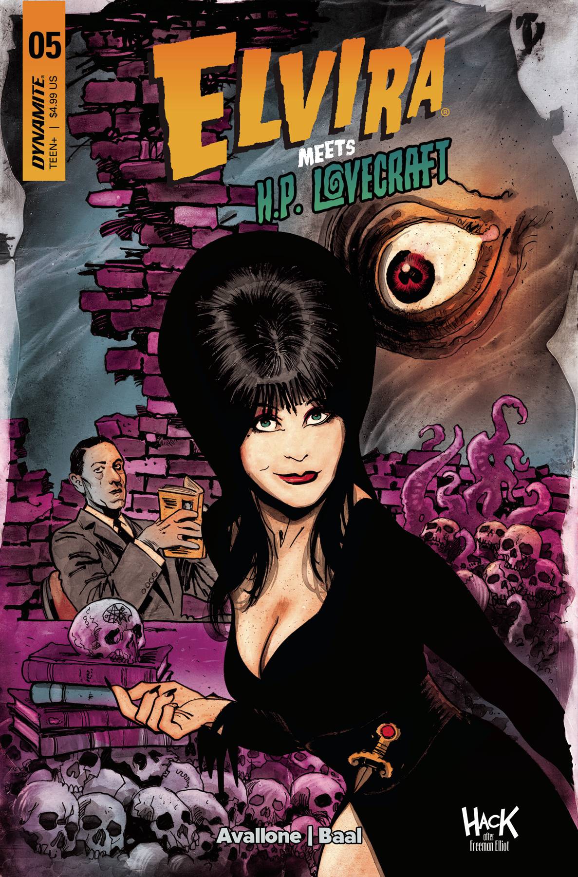 DYNAMITE Comic Books ELVIRA MEETS HP LOVECRAFT #5 CVR C HACK 72513034118105031 APR240263