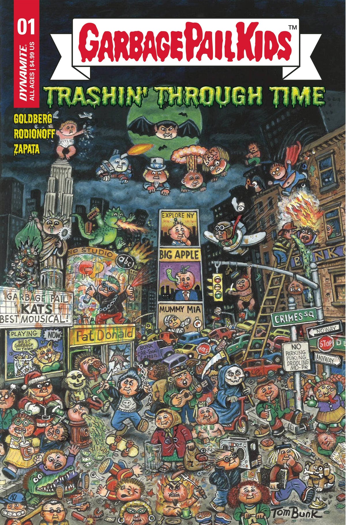 Dynamite Comic Books GARBAGE PAIL KIDS THROUGH TIME #1 CVR A BUNK 72513033478701011 AUG230226