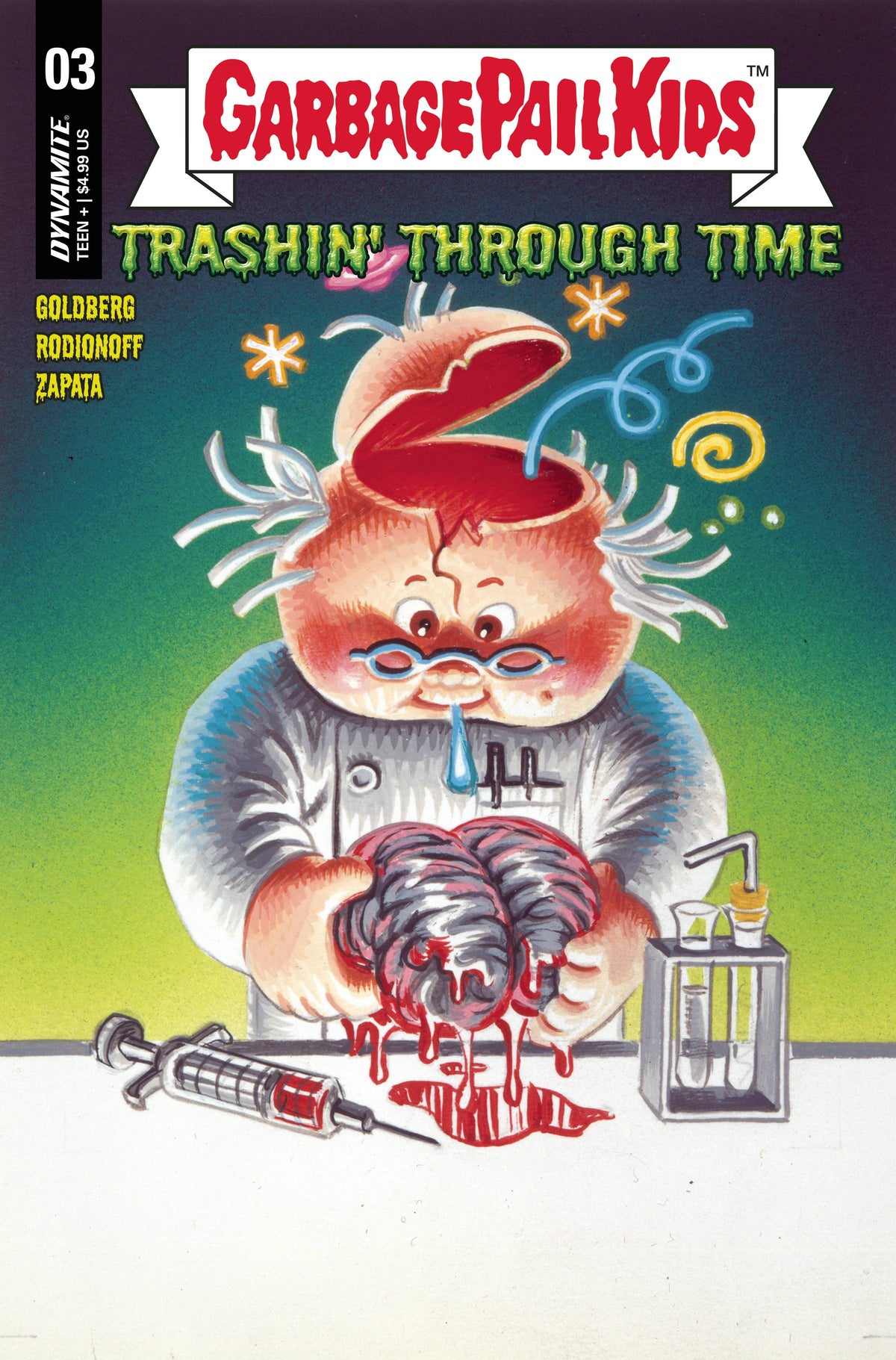 Dynamite Comic Books GARBAGE PAIL KIDS THROUGH TIME #3 CVR D CLASSIC TRADING CARD 72513033478703041 OCT230313