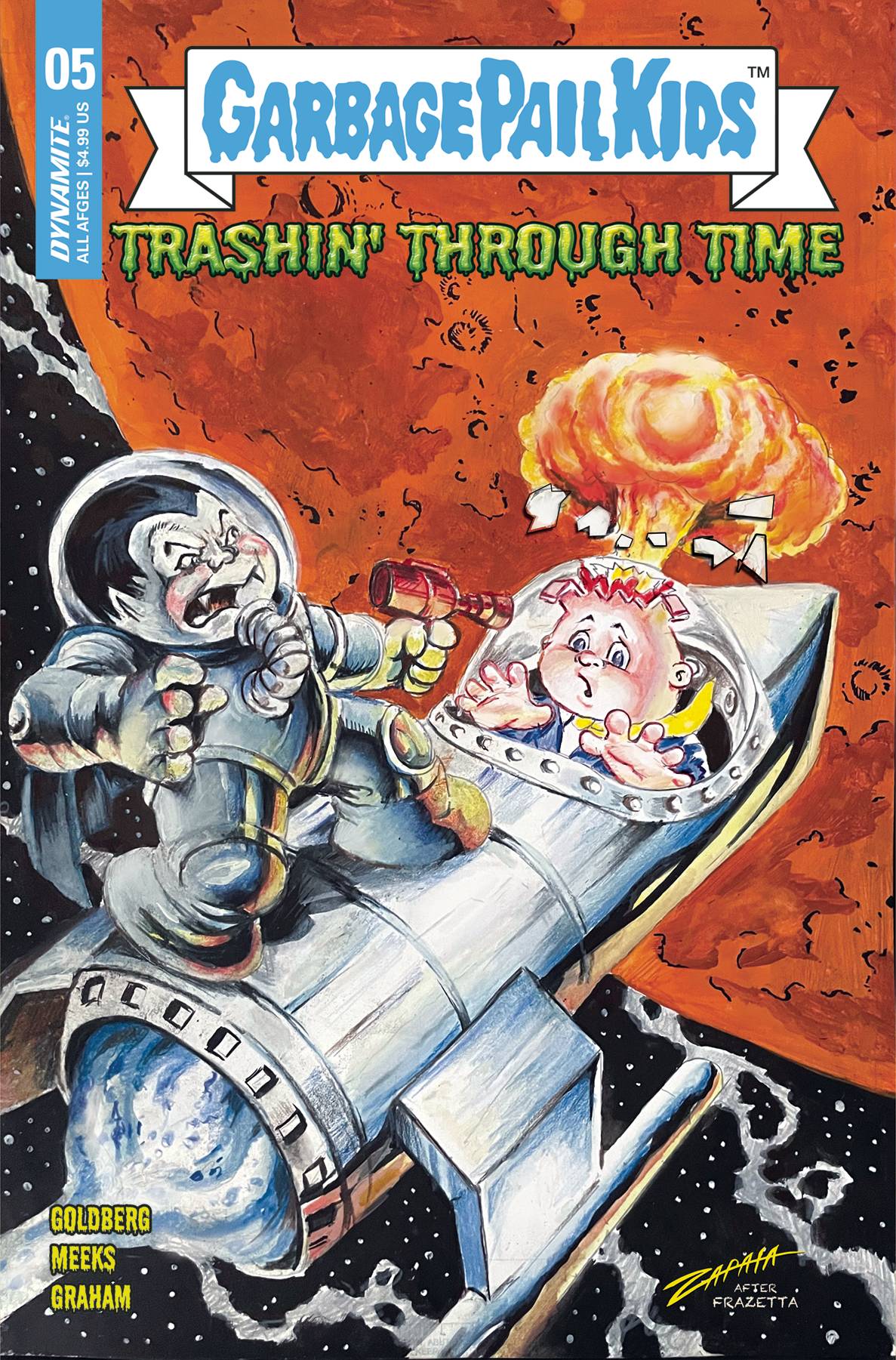 DYNAMITE Comic Books Garbage Pail Kids Through Time #5 Cvr B Zapata 72513033478705021 DEC230358