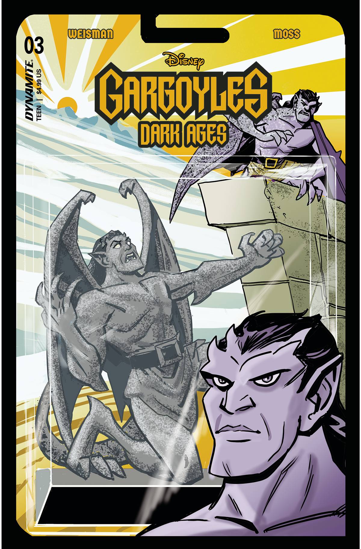 Dynamite Comic Books GARGOYLES DARK AGES #3 CVR F ACTION FIGURE 72513033136603061 JUL230283