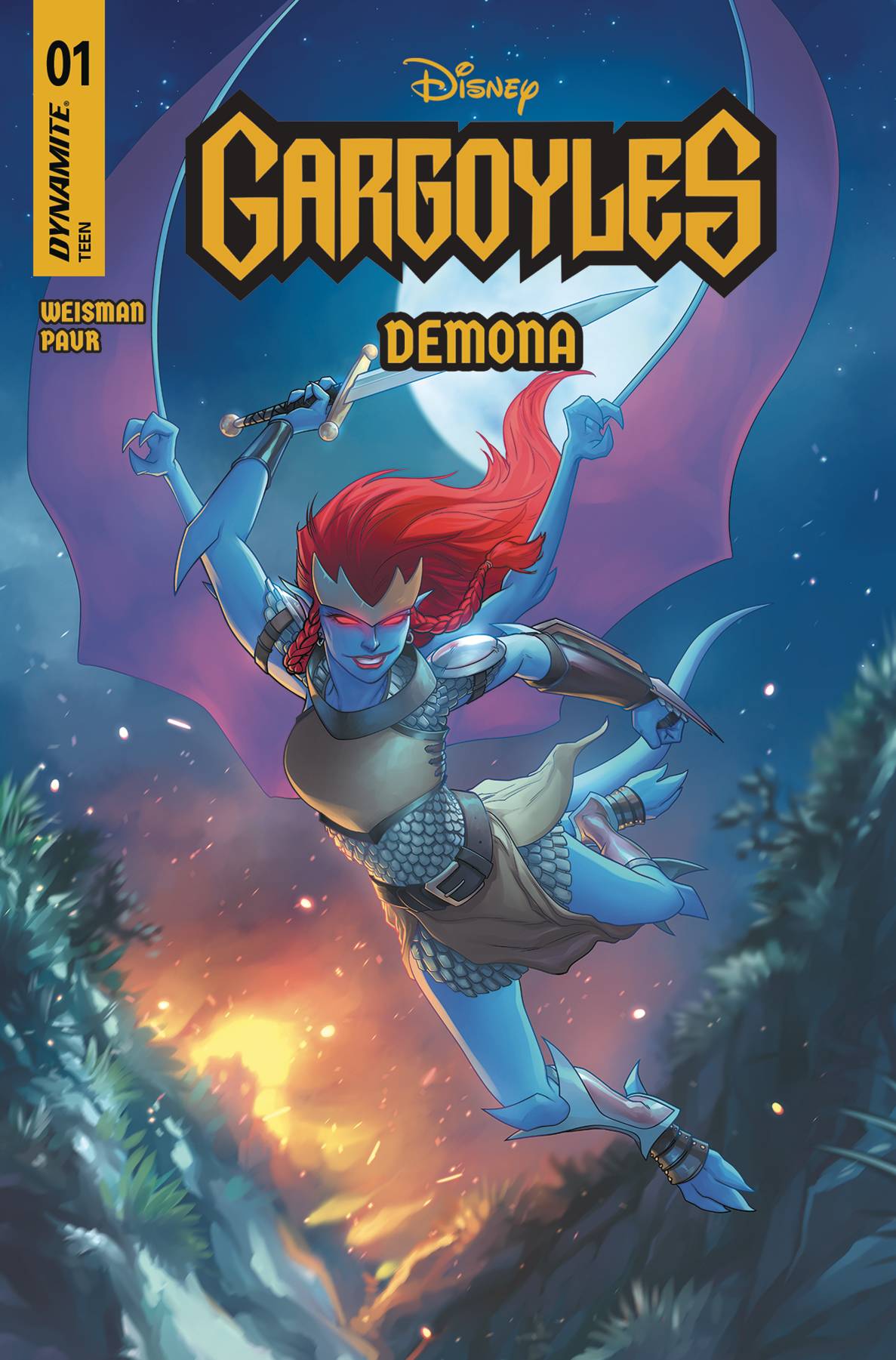 Dynamite Comic Books GARGOYLES DEMONA #1 CVR A HETRICK 72513035567601011 MAR250010