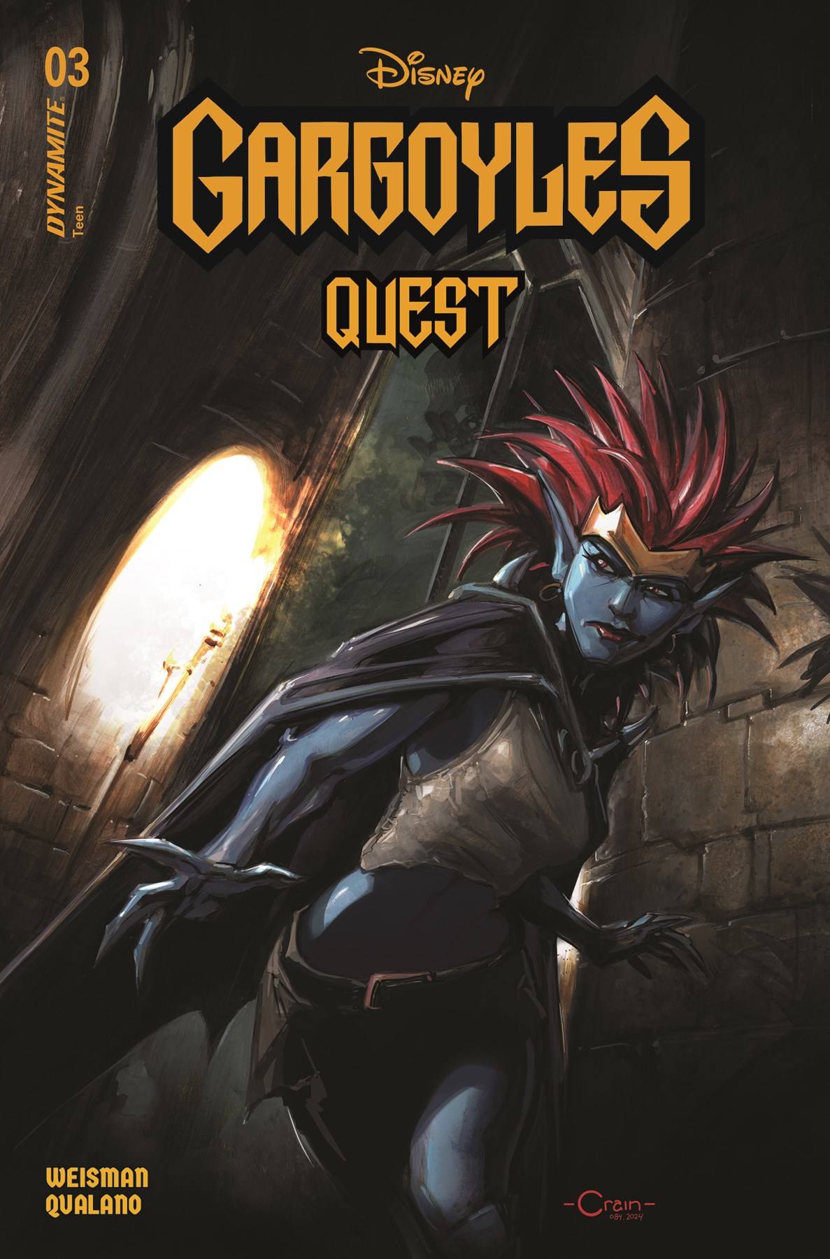 DYNAMITE Comic Books GARGOYLES QUEST #3 CVR A CRAIN (C: 1-0-0) 72513033923203011 JAN240135